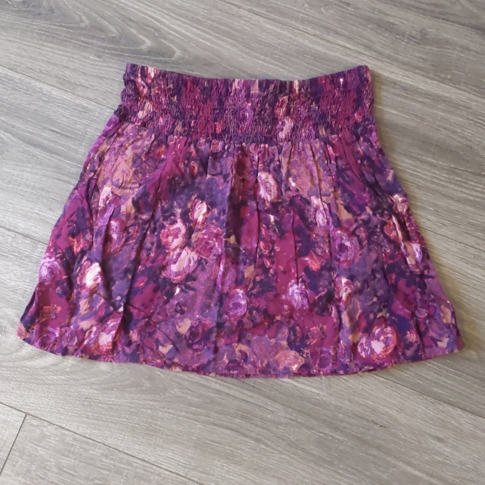 Nordstrom Mimi Chica Watercolor Print Skirt